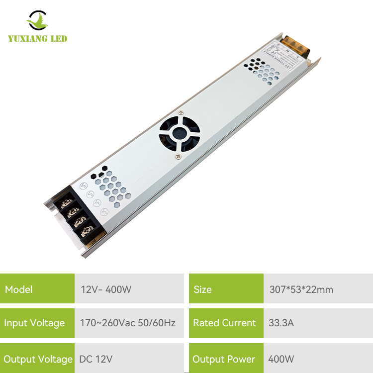 Catu Daya Led Ultra Tipis DC 12v 400w