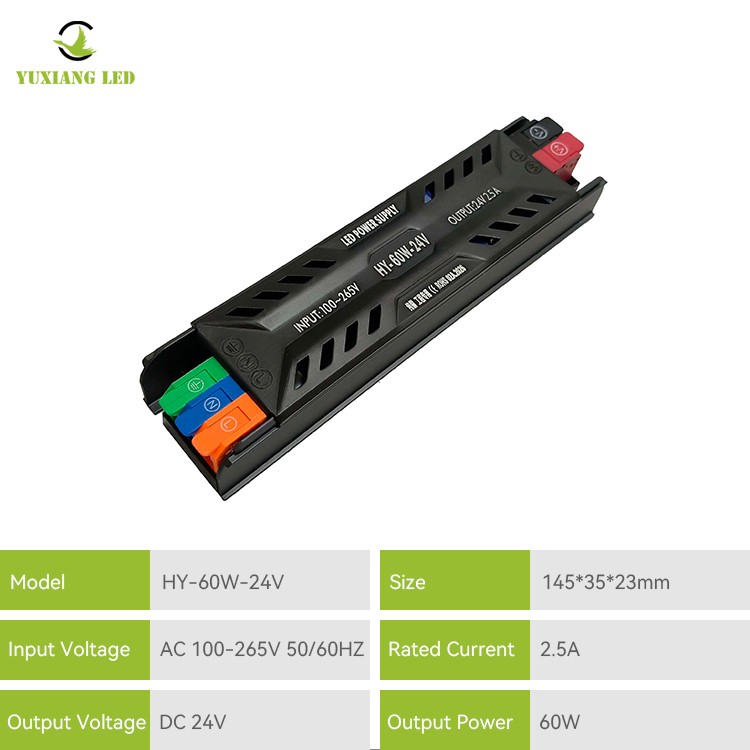 Catu Daya LED Semi-pot Ultra-tipis DC 24V 100W