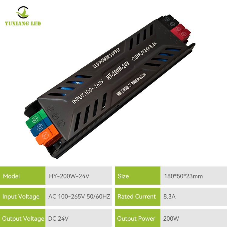 Catu Daya LED Semi-pot Ultra-tipis DC 24V 300W