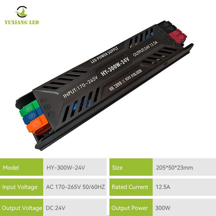 Catu Daya LED Semi-pot Ultra-tipis DC 24V 400W