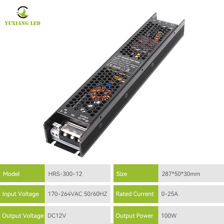 Catu Daya LED yang Dapat Diredupkan 12V 300W TRIAC 0-10V